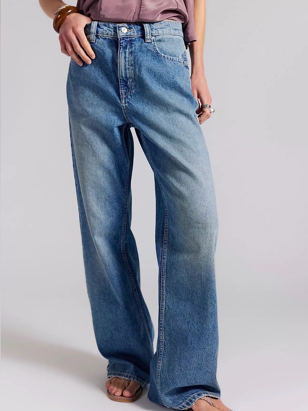 Free People Tinsley Baggy High Rise Jeans